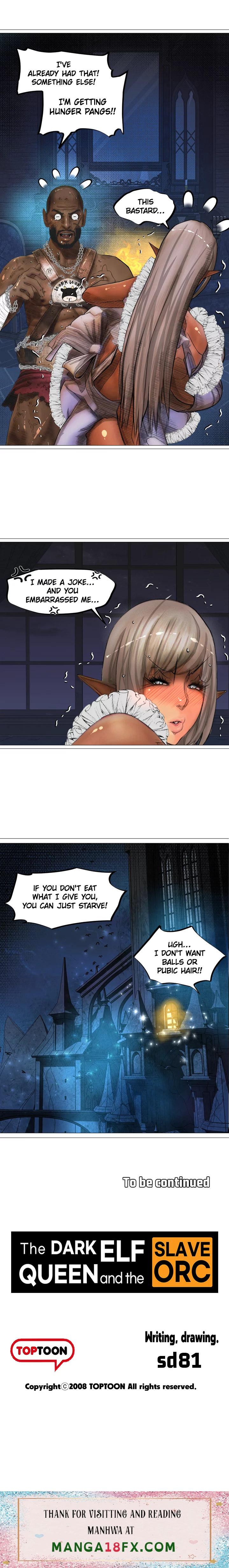 The DARK ELF QUEEN and the SLAVE ORC - Chapter 11 Page 13